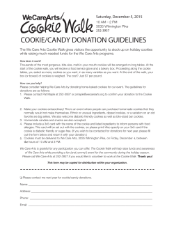 COOKIE/CANDY DONATION GUIDELINES
