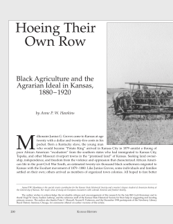 Hoeing Their Own Row - Kansas Historical Society