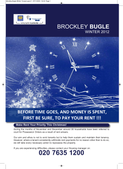 brockley bugle - Regenter Brockley