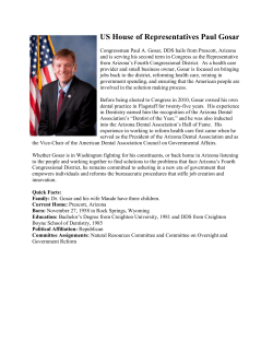US House of Representatives Paul Gosar
