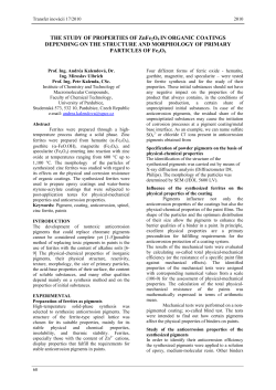 The properties of ZnFe2O4 as and anticorrosion pigment
