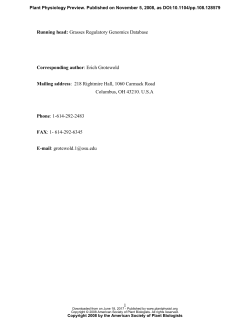 GRASSIUS: A Platform for Comparative Regulatory Genomics