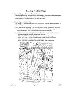 Reading Weather Maps