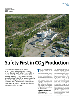 Safety First in CO2 Production