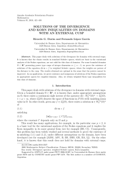 SOLUTIONS OF THE DIVERGENCE AND KORN INEQUALITIES ON