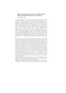 1 Peoples and languages in eleventh- and twelfth-century