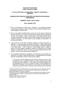 It Tolls for Thee: Accessorial Liability After Bell v