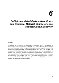 6 FeCl3 Intercalated Carbon Nanofibers and Graphite, Material