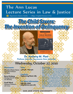 The Child Savers: The Invention of Delinquency