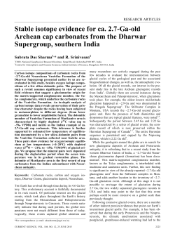 Stable isotope evidence for ca. 2.7-Ga