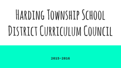 District Curriculum Council