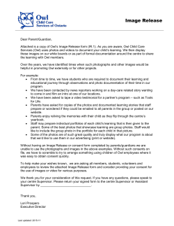 Image Release - Owl Child Care