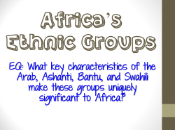 Africa s Ethnic Groups