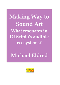 Making Way to Sound Art