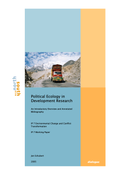Political Ecology in Development Research