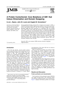 A Protein Contortionist: Core Mutations of GB1 that Induce