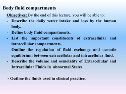 Define body fluid compartments.