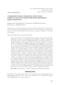 Full PDF - Acta Veterinaria