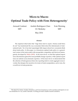 Micro to Macro: Optimal Trade Policy with Firm