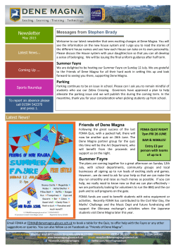 Newsletter - Dene Magna School