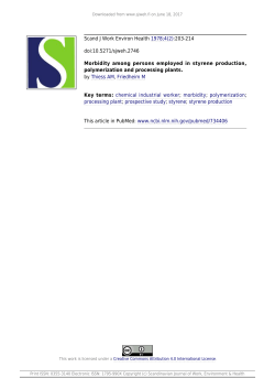 polymerization and processing plants.