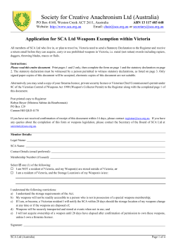 Society for Creative Anachronism Ltd (Australia)