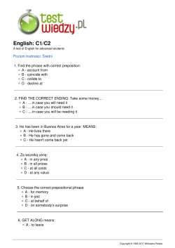 Drukuj test - Test wiedzy