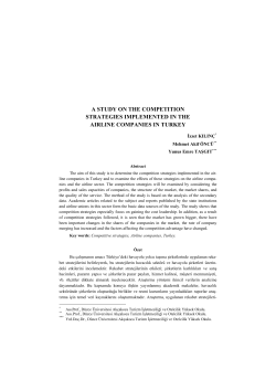 a study on the competition strategies implemented in the