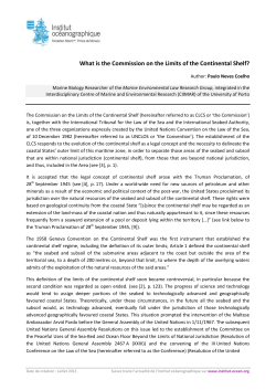 What is the Commission on the Limits of the Continental Shelf?