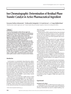 Ion Chromatographic Determination of Residual Phase Transfer