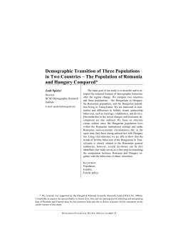 Demographic Transition of Three Populations in Two Countries