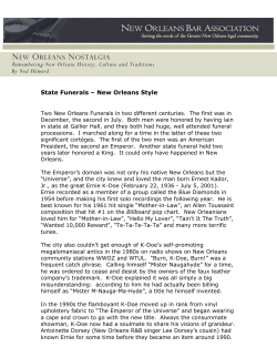 new orleans nostalgia - New Orleans Bar Association