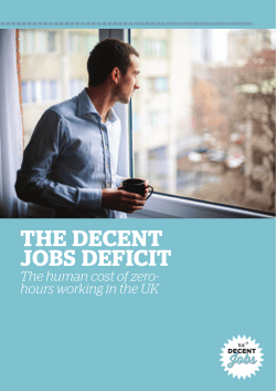 The DecenT Jobs DeficiT