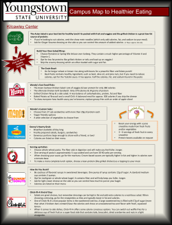 Campus Map to Healthier Eating