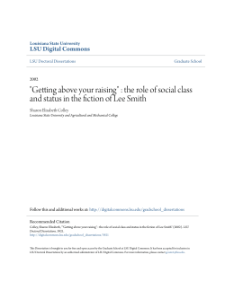 "Getting above your raising" : the role of social class and status in