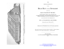 influence blue colour of the sky