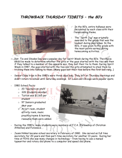 THROWBACK THURSDAY TIDBITS the 8