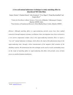 A two-coil mutual inductance technique to study matching