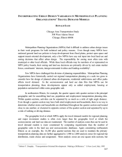 167 Chicago Area Transportation Study 300 West Adams Street