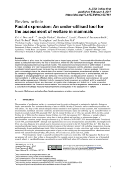 Facial expression: An under-utilised tool for the assessment