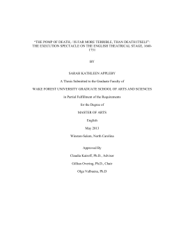 thesis final - WakeSpace Scholarship