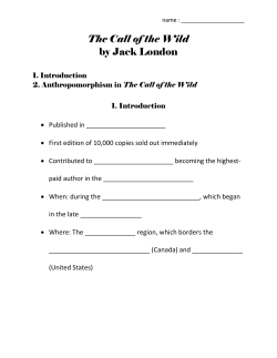 The Call of the Wild by Jack London