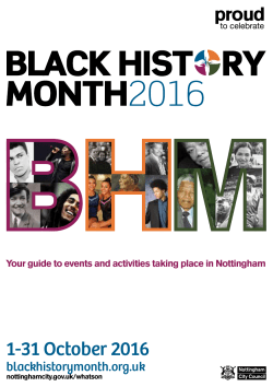 1-31 October 2016 - University of Nottingham