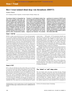 How I Treat - Blood Journal