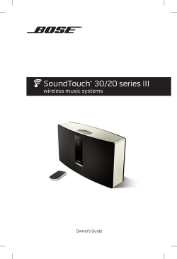 Owner`s Guide - SoundTouch.com