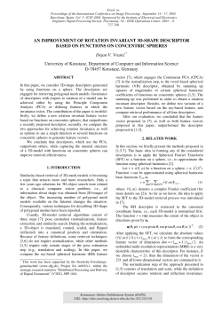 An improvement of rotation invariant 3D shape