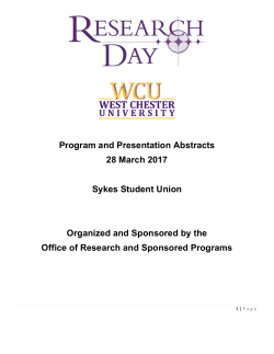 Full Program Booklet with Abstracts