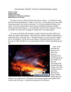 Nebraska`s Sunrise and Sunset