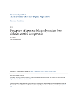 Perception of Japanese folktales by readers from different cultural