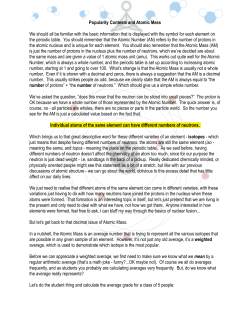 Popularity Contests and Atomic Mass.pages